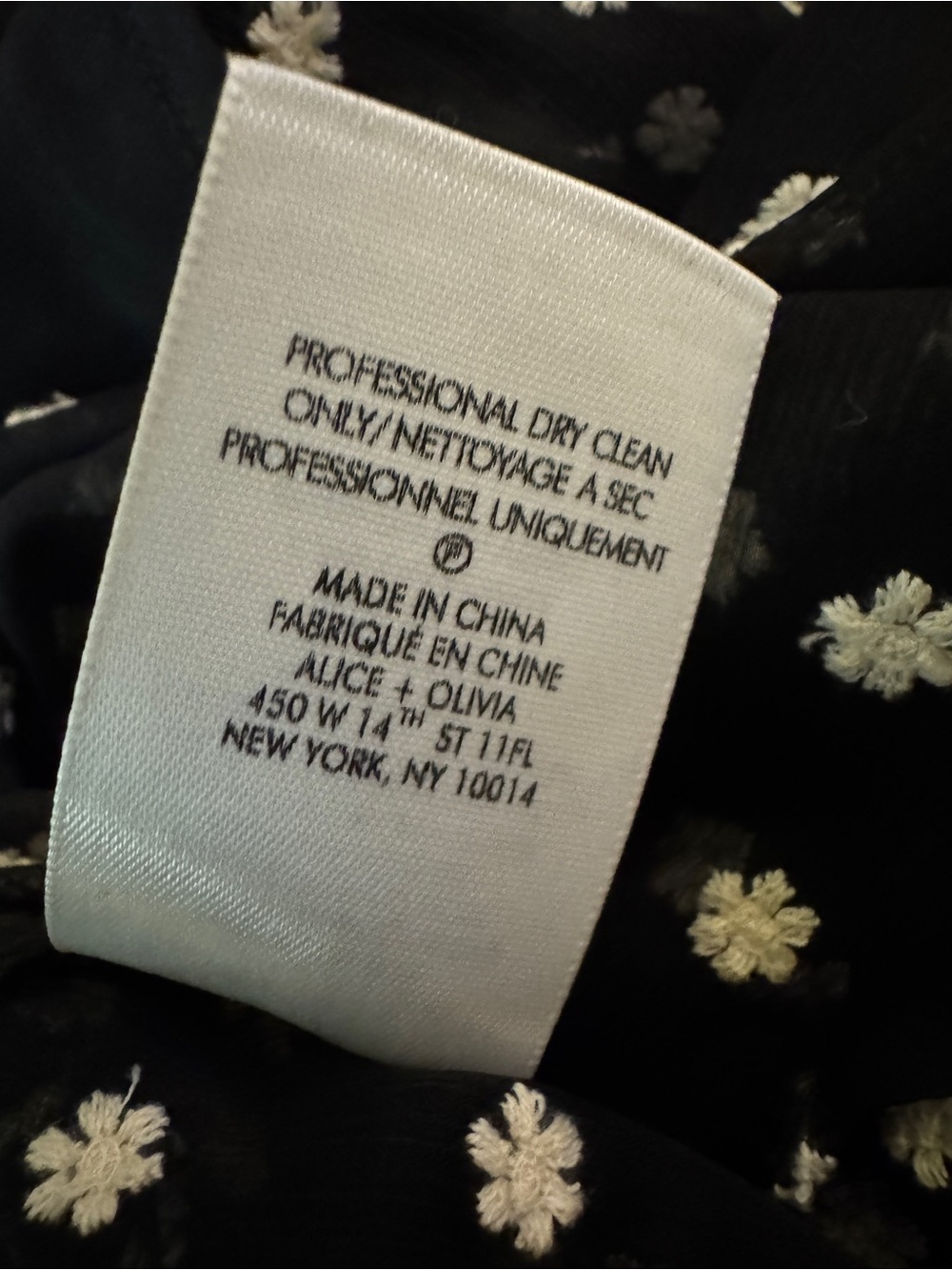 Alice + Olivia Floral Embroidery Button-Front  Sheer Blouse - Picture 4 of 11